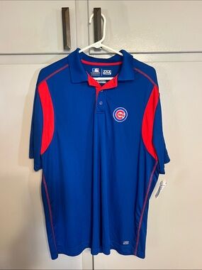 Genuine Merchandise Royal Blue Polo with Red Accents - Chicago Cubs Logo